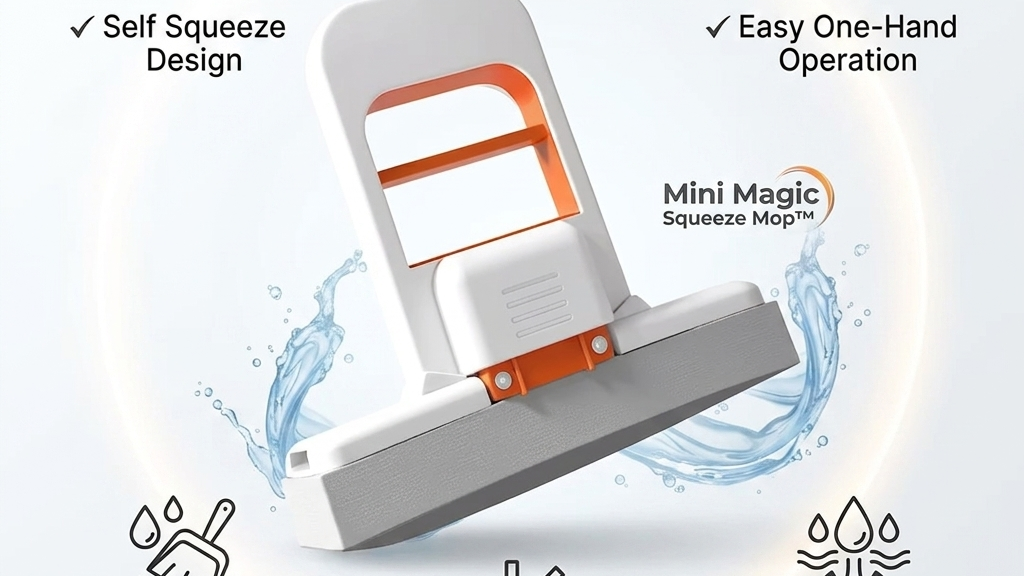 Mini Magic Mop™ | Self-Squeezing Cleaning Mop