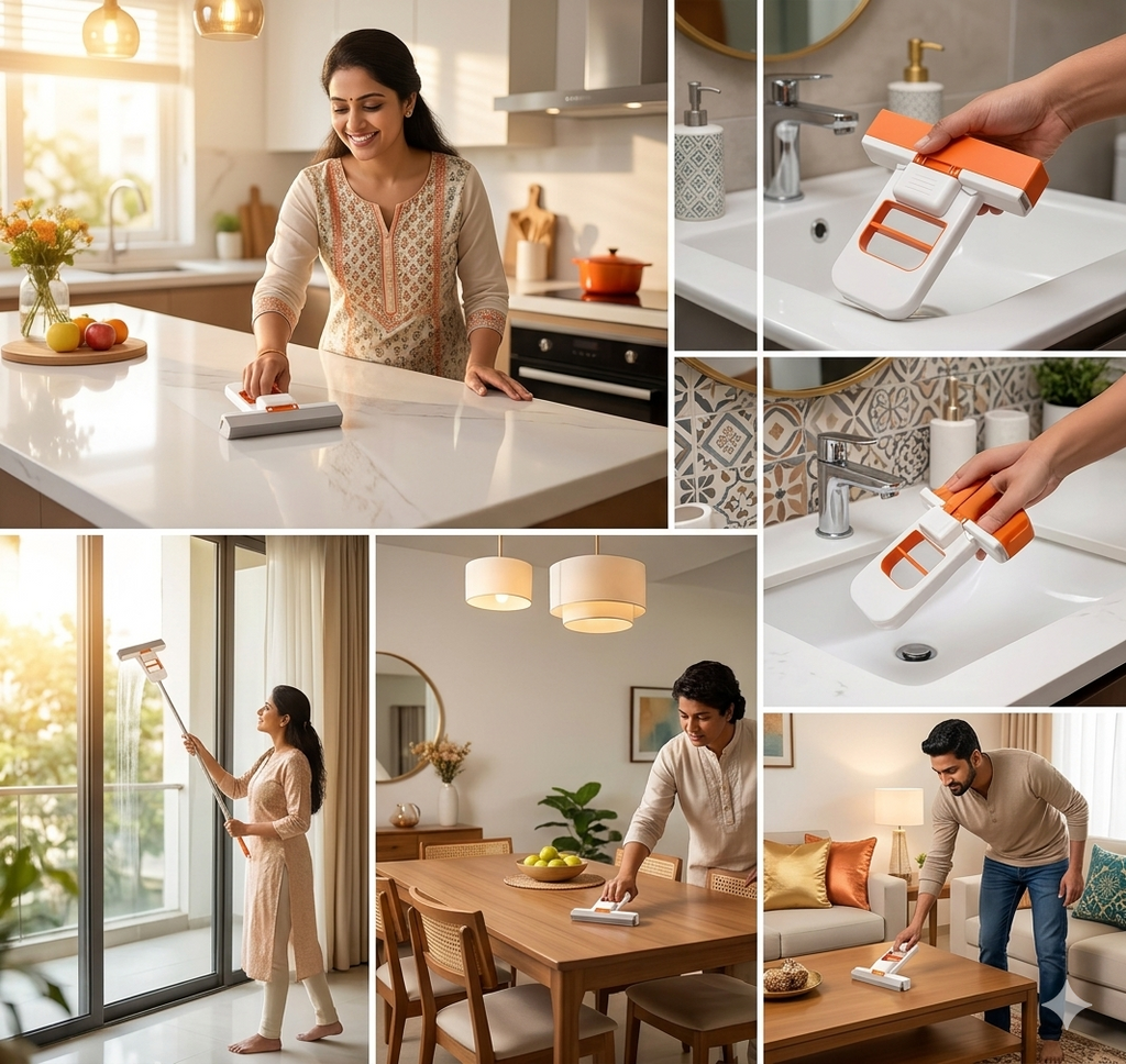 Mini Magic Mop™ | Self-Squeezing Cleaning Mop