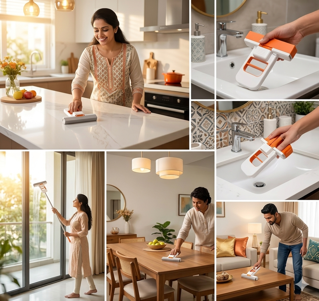 Mini Magic Mop™ | Self-Squeezing Cleaning Mop